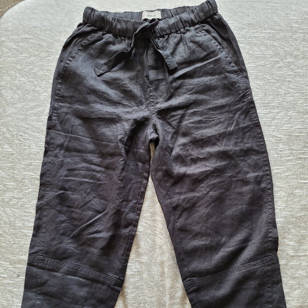 Everlane Black Linen Pants
